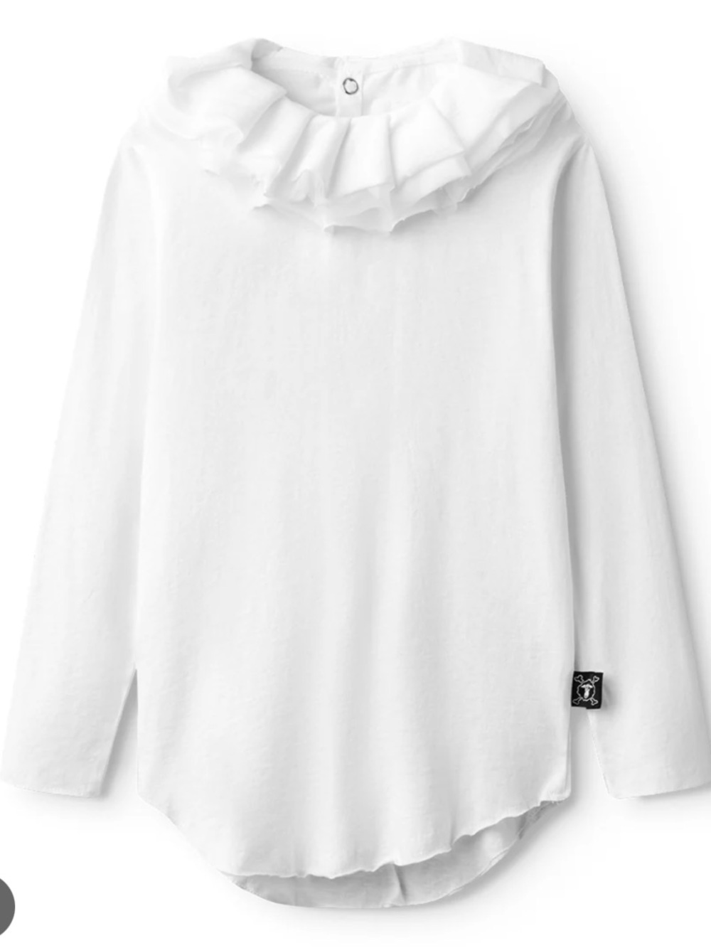 Nununu kids Victorian shirt white NWT 6-7